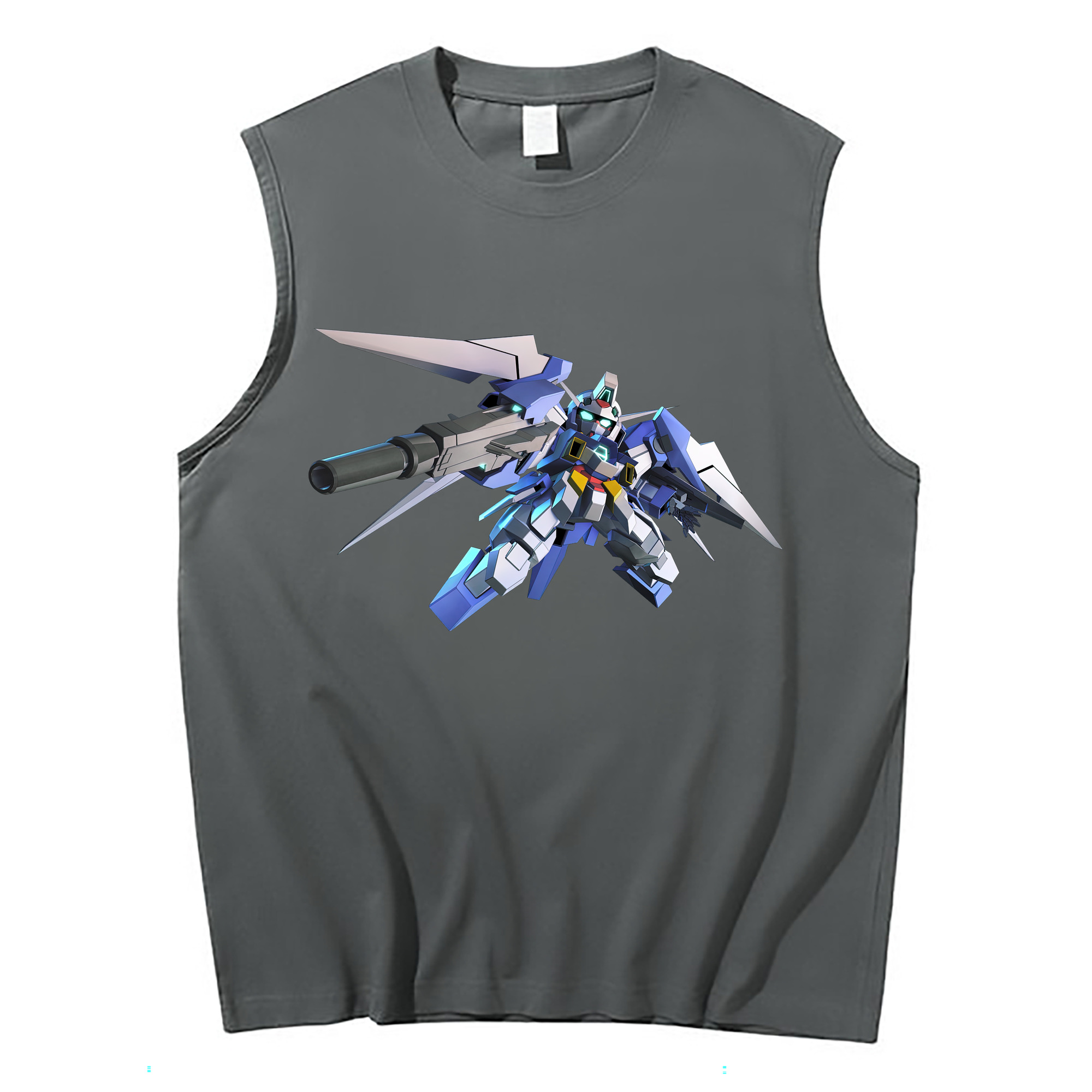 （画像用） 機動戦士ガンダム Mobile Suit Gundam コットン100％タンクトップ（フロントプリント）